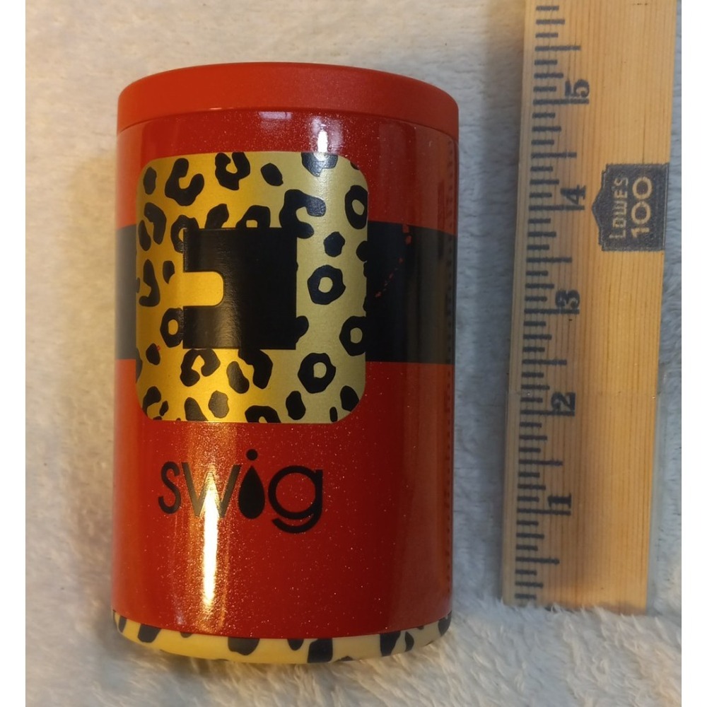 Swig "Luxy Leopard" 12oz. Can & Bottle Insulated Drink Cooler Animal Print